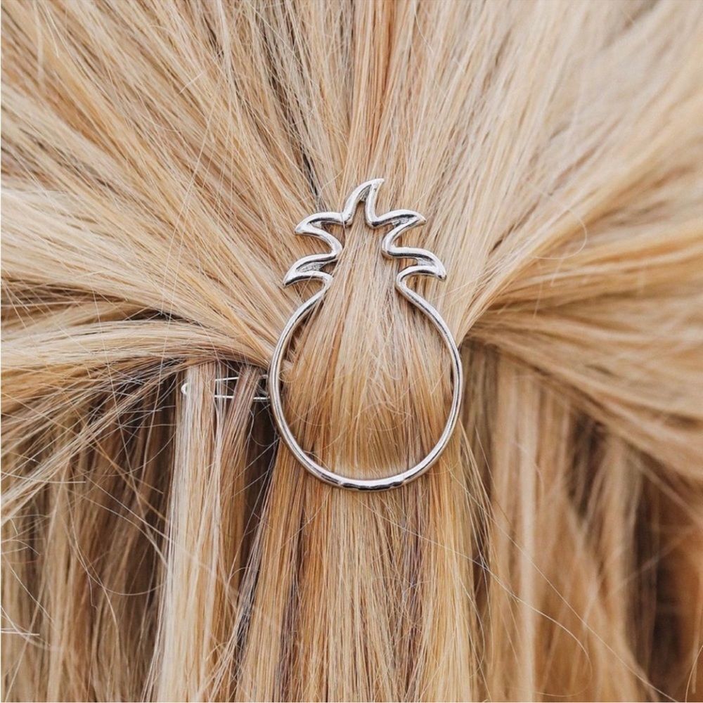 New Pura Vida Pineapple Hair Barrette